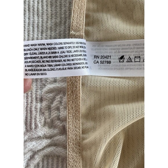 WACOAL Bra & Panty Set Embrace Beige w Cream Lace Underwire 36D/L NWOT - Picture 9 of 11